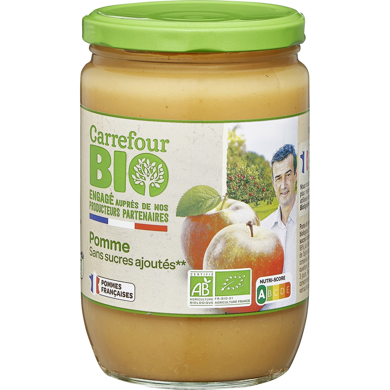 Dessert bio purée de pommes s/sucres ajoutés CA...