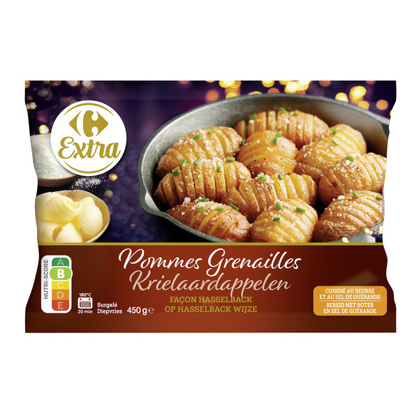 Pommes grenailles cuisinées façon Hasselback su...