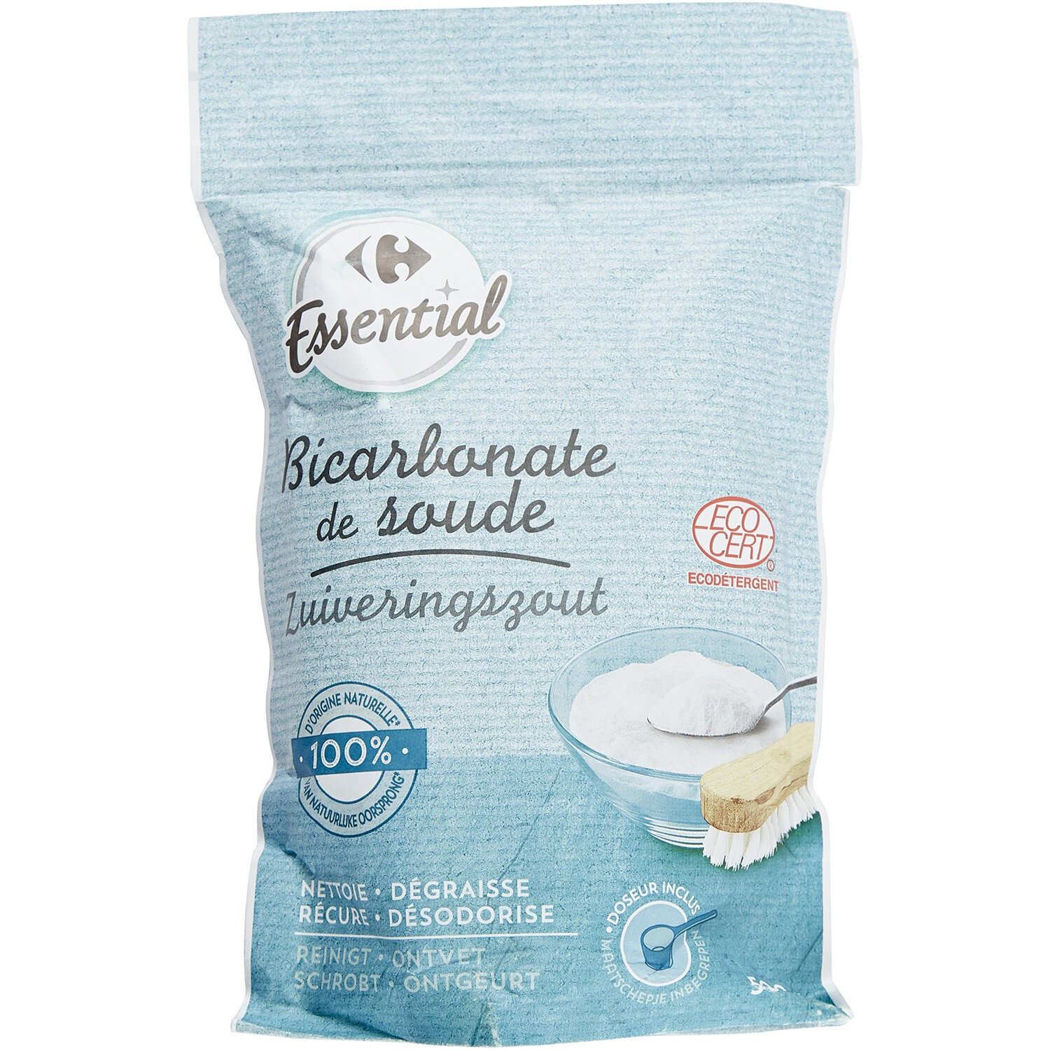 Bicarbonate de soude CARREFOUR ESSENTIAL 3560071271565 CARREFOUR ESSENTIAL Bicarbonate de soude CARREFOUR ESSENTIAL 3560071271565 CARREFOUR ESSENTIAL