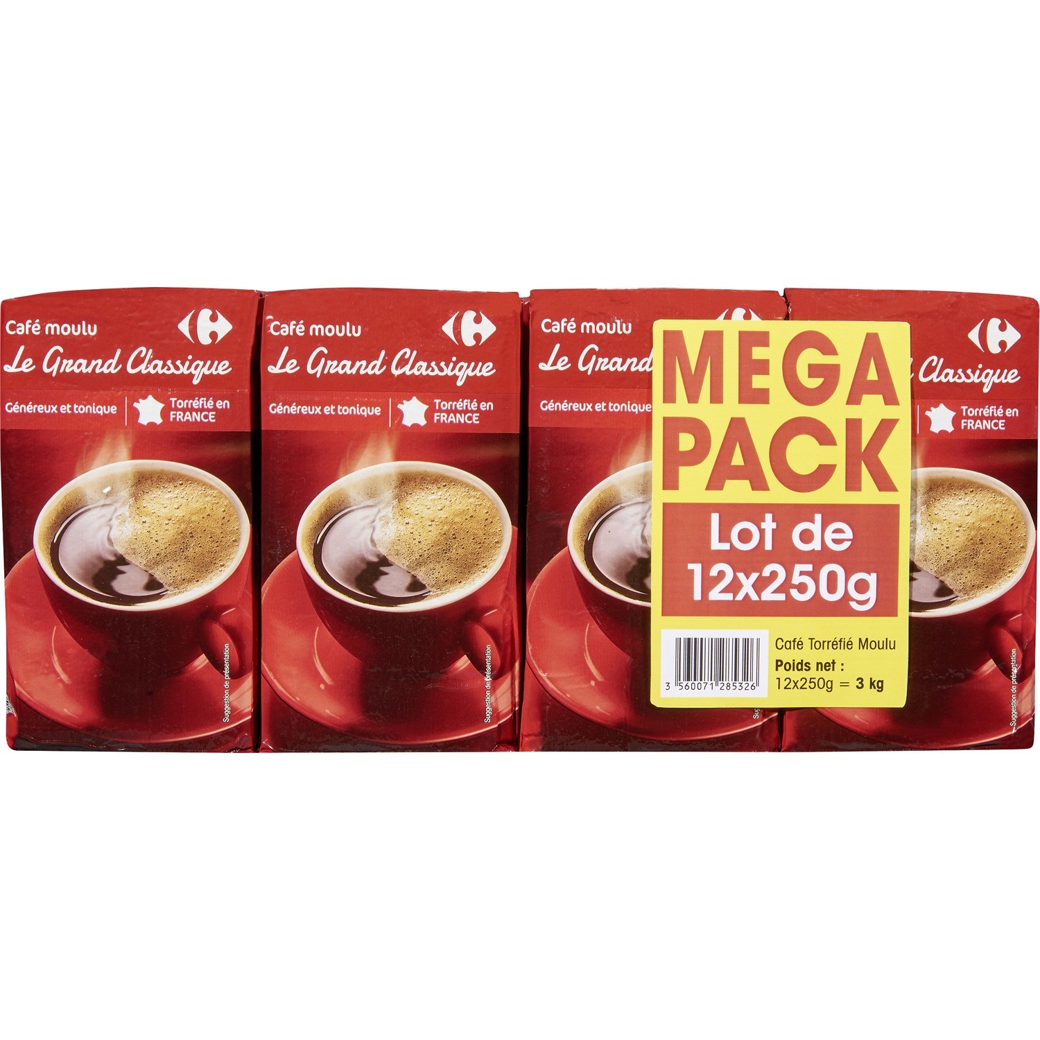 Café moule Le Grand Classique CARREFOUR