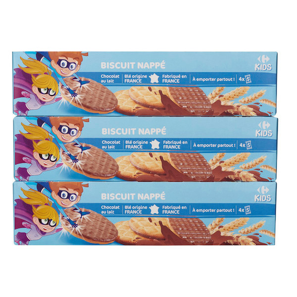 Biscuits nappés chocolat