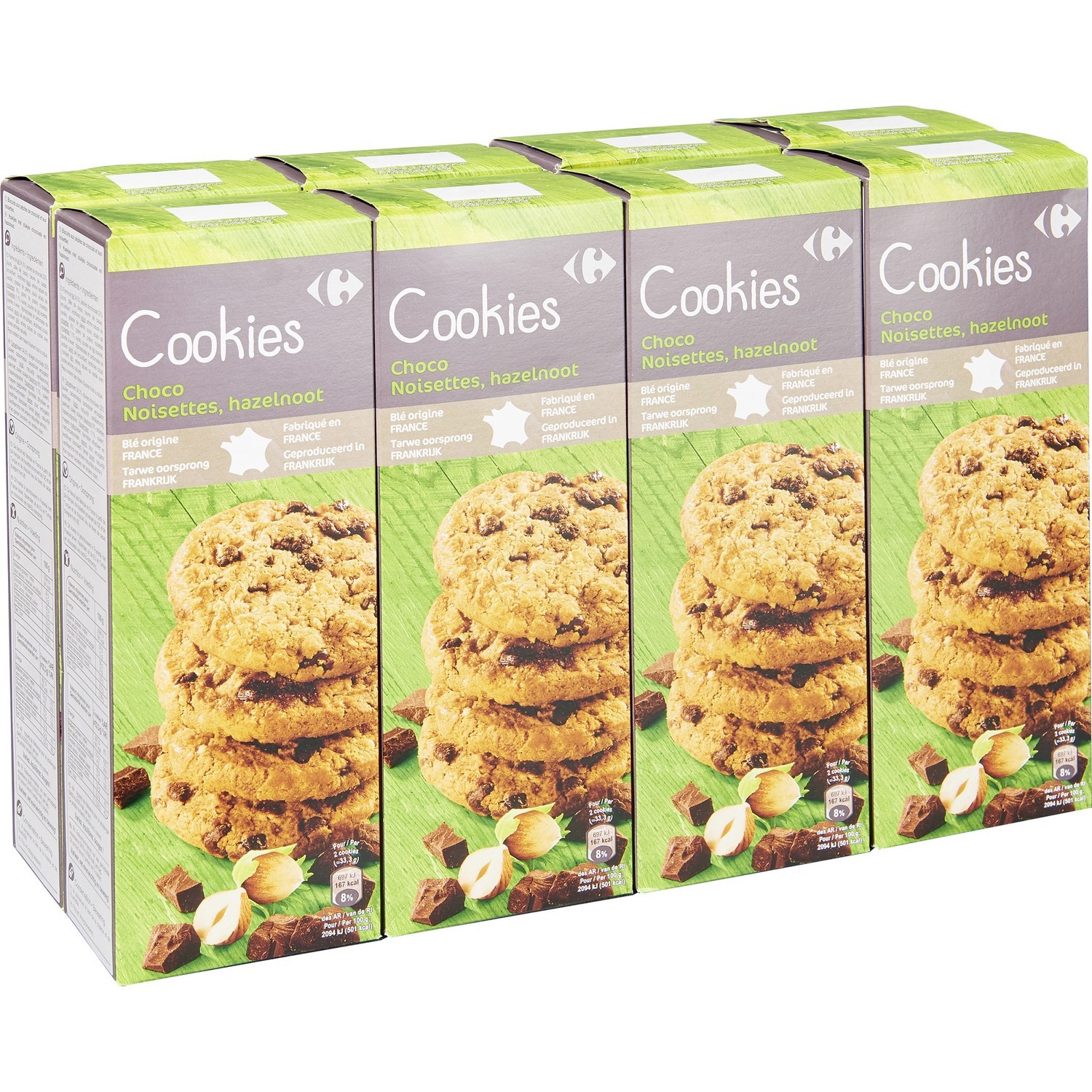 Cookies choco noisettes CARREFOUR