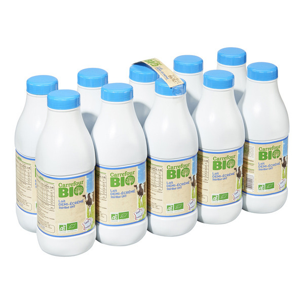 Lait demi-écrémé U.H.T.