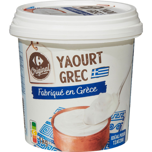 CARREFOUR ORIGINAL Yaourt Grec nature code EAN 3560071411220 