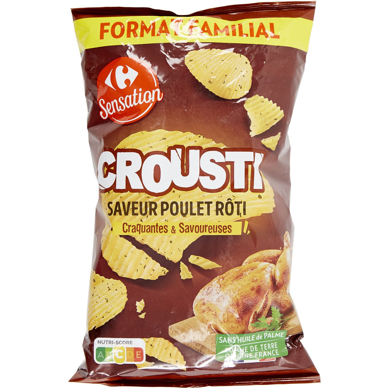 Chips Crousti saveur poulet rôti CARREFOUR SENS...