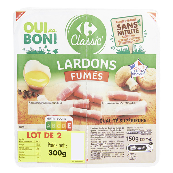 Lardons Conservation Sans Nitrite