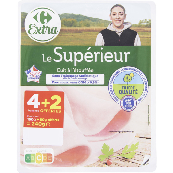 Jambon supérieur Filière Qualité Carrefour
