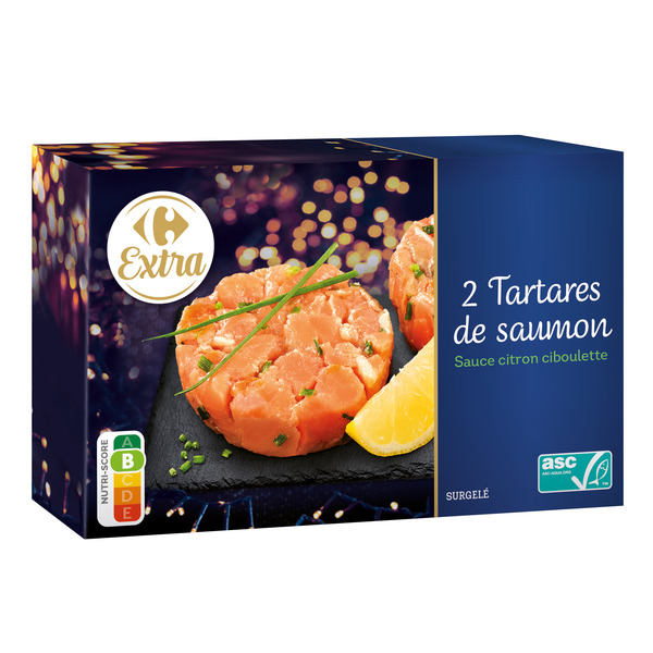 Tartares de saumon ASC surgelés
