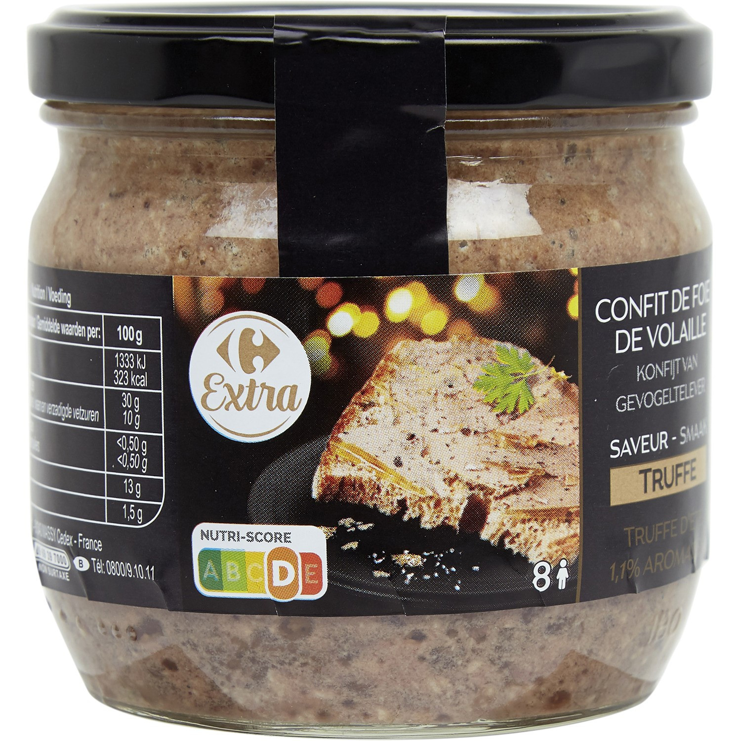 Confit de foie de volaille saveur truffe CARREF...