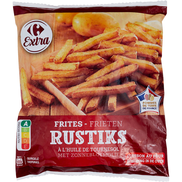 Frites rustiques surgelées