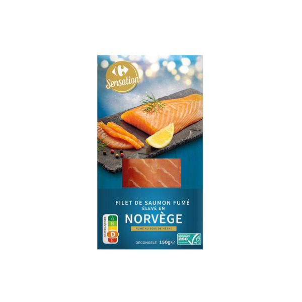 Filet de saumon fumé de Norvège ASC