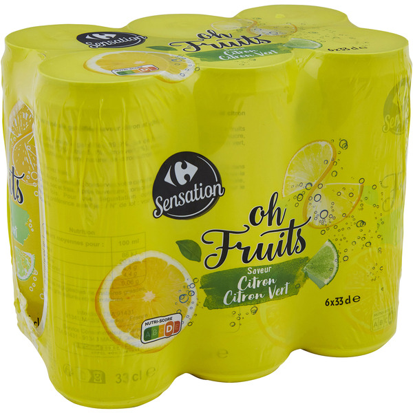 Eau aromatisée Oh Fruits