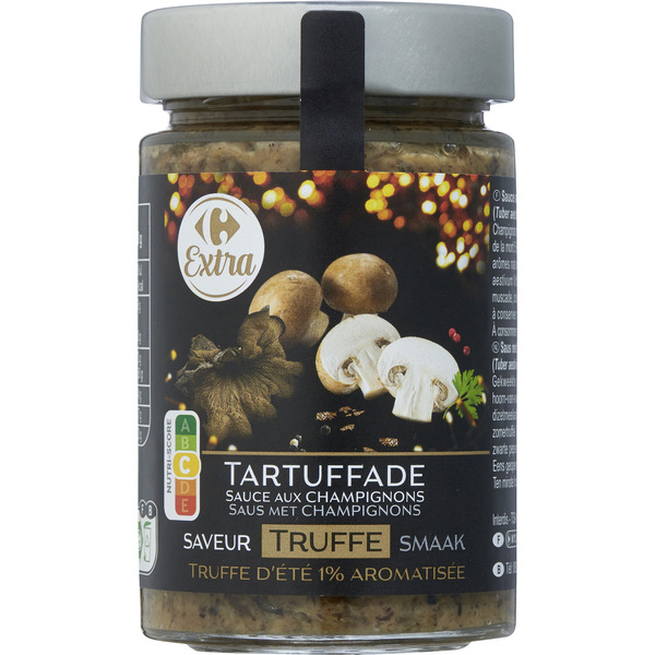 Tartuffade 
Sauce aux champignons saveur truffe 1%