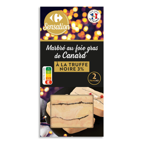 Marbré au foie gras de canard à la truffe noire 3%