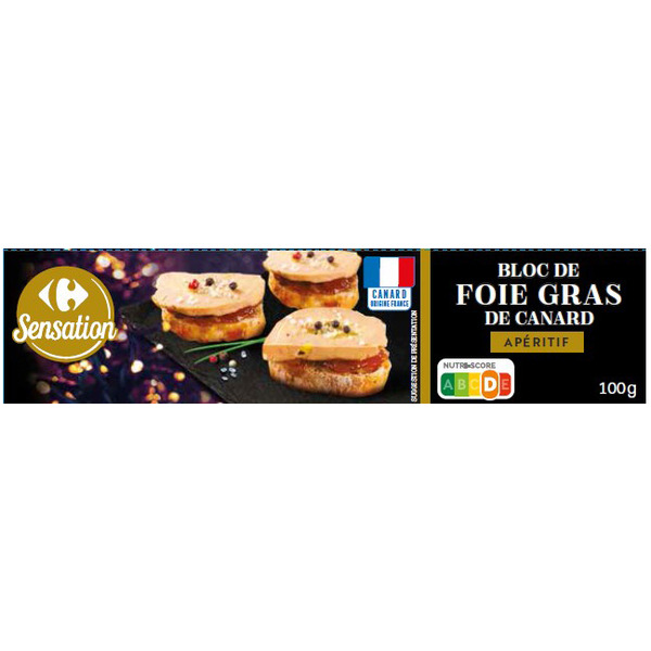 Bloc de foie gras de canard Apéritif