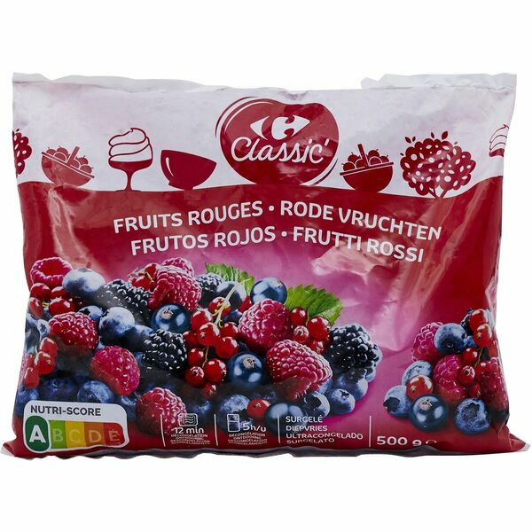 Fruits rouges surgelés