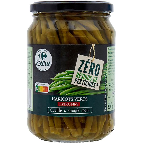 CARREFOUR EXTRA Haricots verts extra fins code EAN 3560071452339 