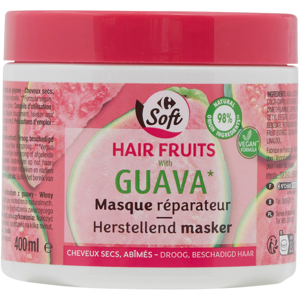 Masque capillaire 3560071466459 CARREFOUR SOFT Masque capillaire 3560071466459 CARREFOUR SOFT