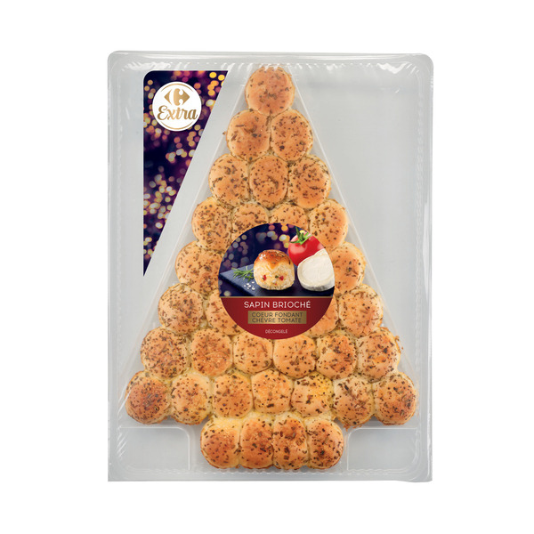 Sapin brioché 
Coeur fondant chèvre tomate