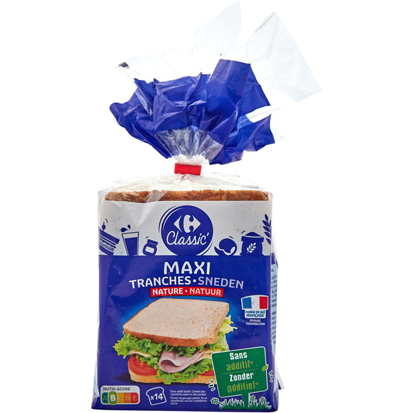 Pain de mie en tranches 