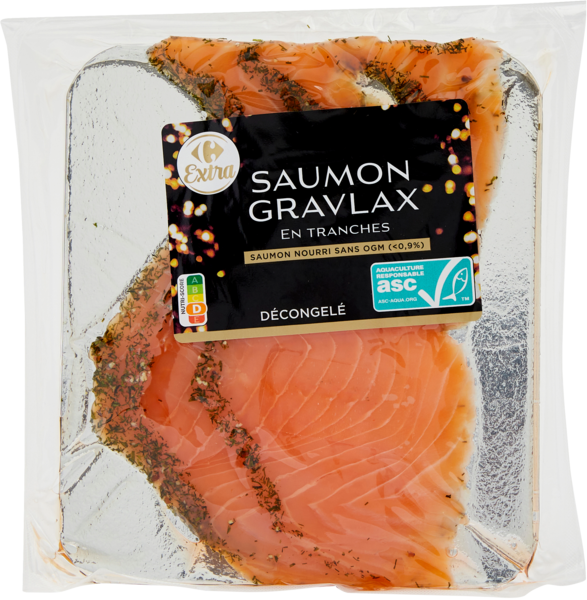 CARREFOUR EXTRA Saumon Gravlax code EAN 3560071473747 