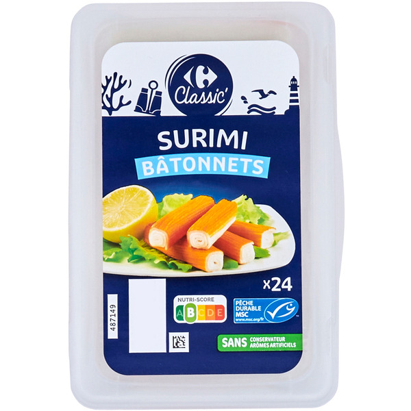 Bâtonnets de surimi