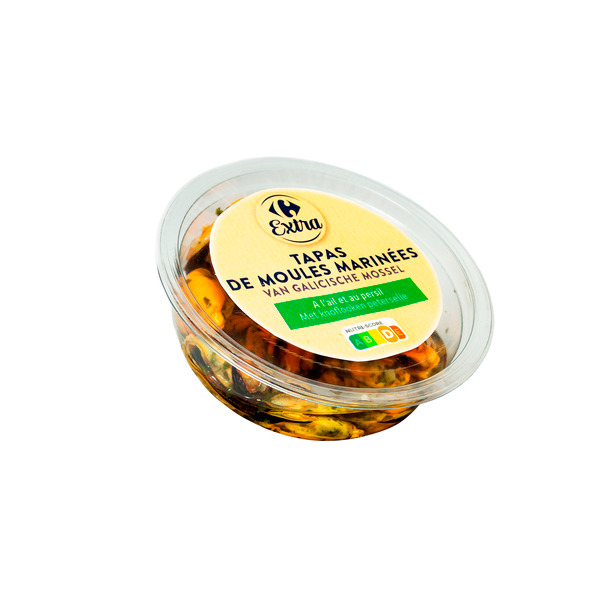 Tapas de moules marinées