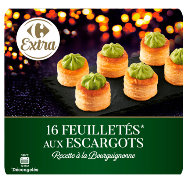 Feuilletés aux escargots 3560071505486 CARREFOUR EXTRA