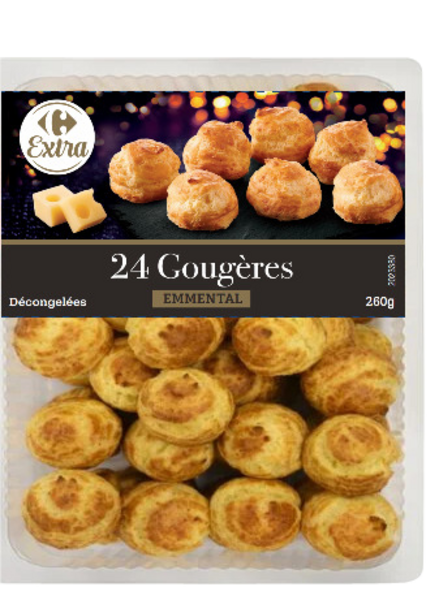 Gougère à l'emmental 3560071506353 CARREFOUR EXTRA