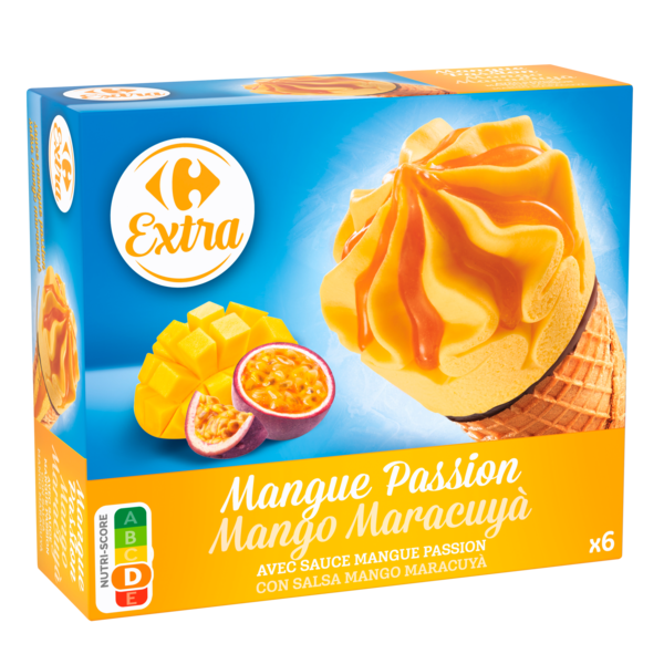 Cônes glacés Mangue Passion
