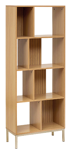 5FIVE BIBLIOTHÈQUE EFFET BOIS NATUREL “TASSO” code EAN 3560232961915 