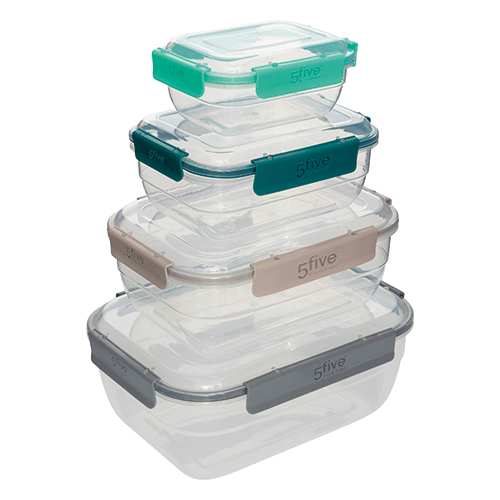 SET 4 BOÎTES DE CONSERVATION RECTANGULAIRES KLIC