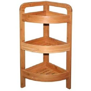 Etagère d'angle Bambou 3 niveaux PM