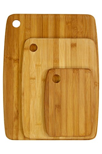 Set de 3 planches à découper en bambou