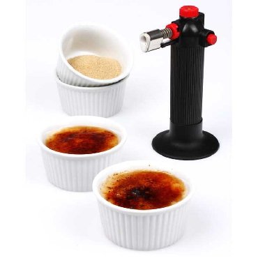 Set Crème Brulée 4 Personnes : 4 ramequins et u...