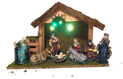 3 en 1 Ensemble de Noël : 1 crèche lumineuse + ...