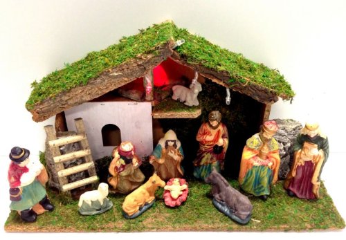 Crèche de Noël lumineuse