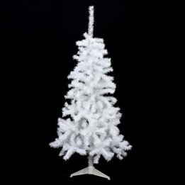 Sapin de Noël blanc Dawson H120 cm