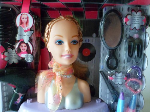 Tête à coiffer Cindy Fashion blonde tressée - 1...