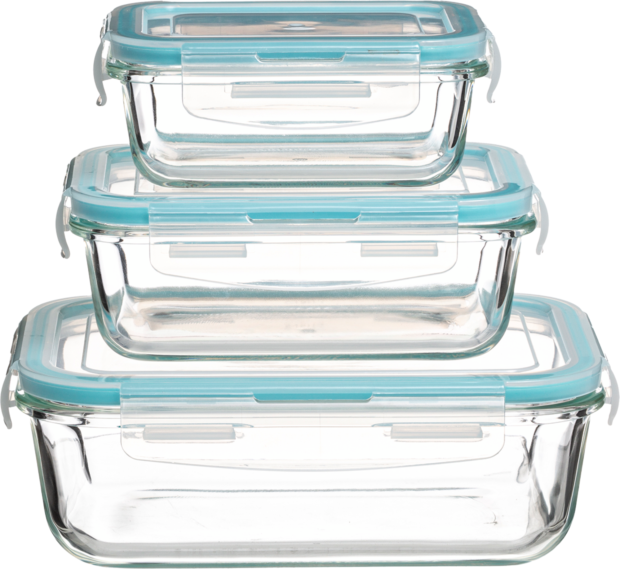 LOT DE 3 BOITES RECTANGULAIRES A CLIPS