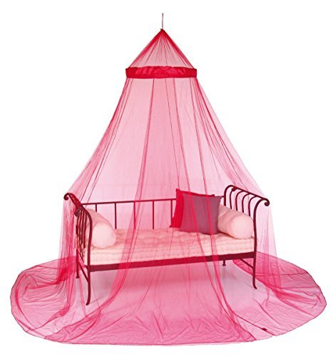 Eminza Ciel de lit et moustiquaire - 60 X 250cm - Coloris FRAMBOISE code EAN 3560238477557 