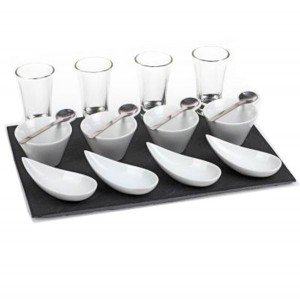 Jj101973 plateau apéro ardoise 17 pièces