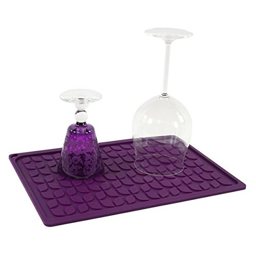 - tapis à vaisselle en silicone prune