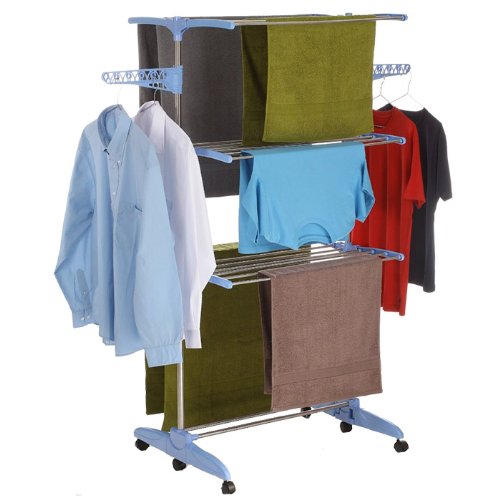 Étendoir à linge grande capacité avec peu d'enc...