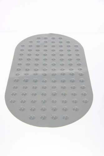 Tapis de baignoire anti dérapant gris - 105435
