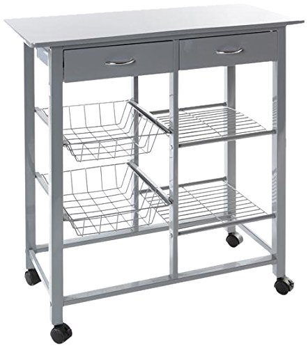 114235 desserte cuisine cooking gris grand modèle