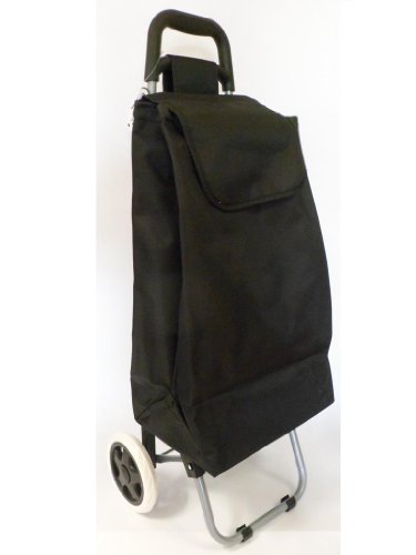 Chariot de marché uni noir - 117012