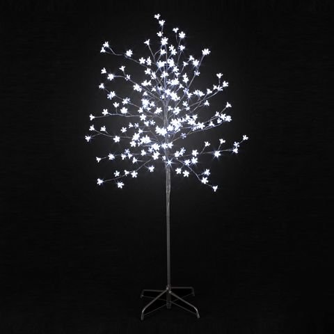 DECO NOËL - Arbre fleur lumineux 200 LED blanc ...