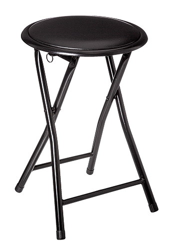 TABOURET PLIANT NOIR “BASIC”