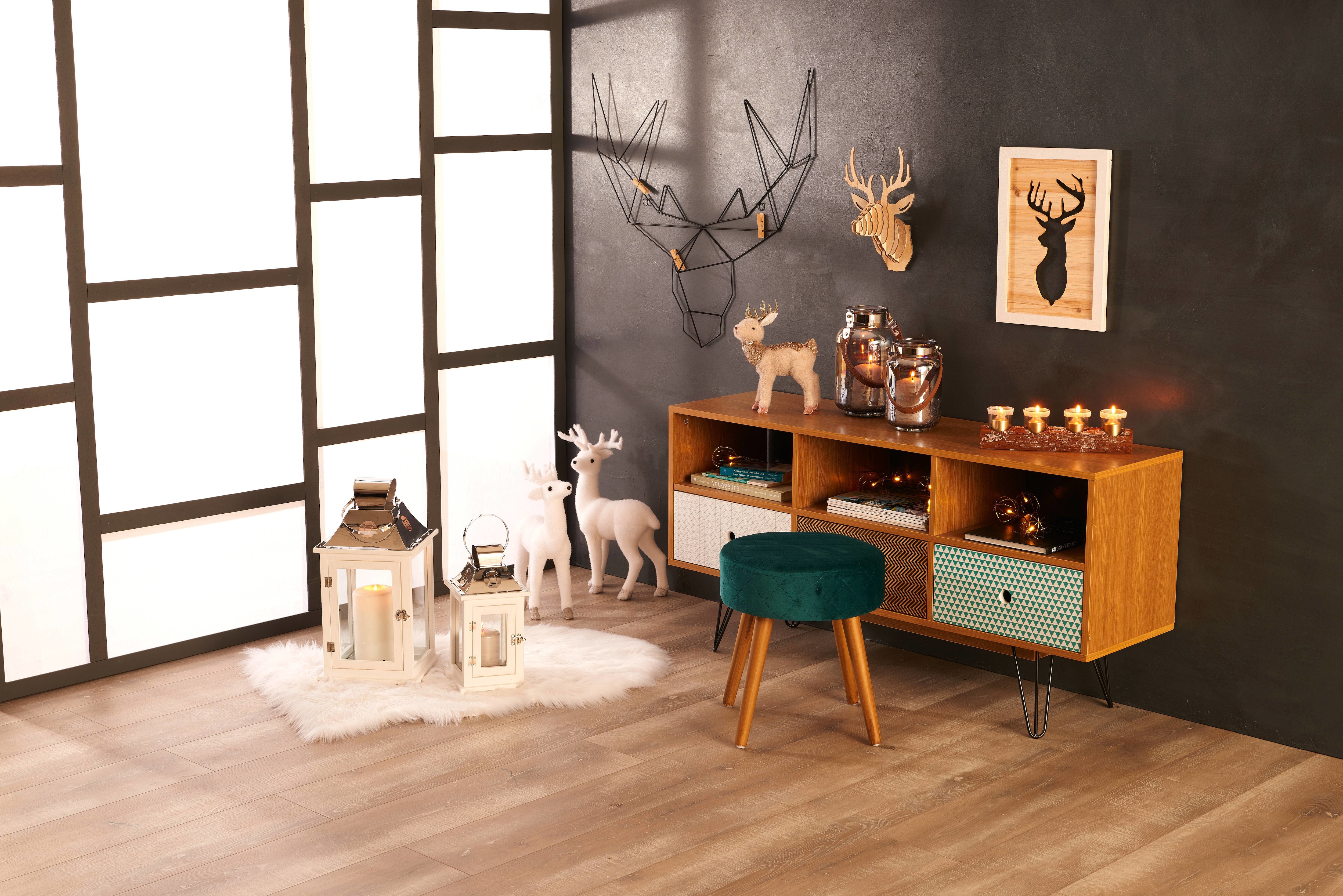Déco en bois tête de renne 3560238974506 (3560238974506)